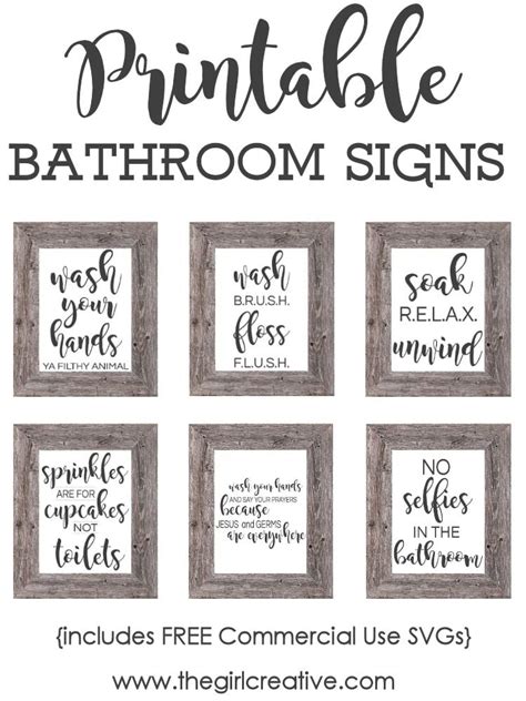 Bathroom Sign Printables Printable World Holiday