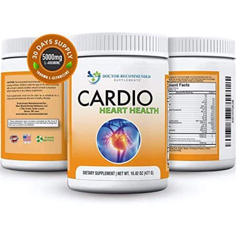 Cardio Heart Health Powder L Arginine Supplement 5000mg