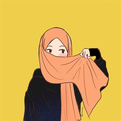 Gambar Kartun Perempuan Berhijab Cantik 60 Gambar Kartun Muslimah