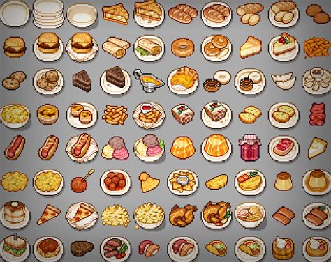 Free Pixel Foods By Ghostpixxells