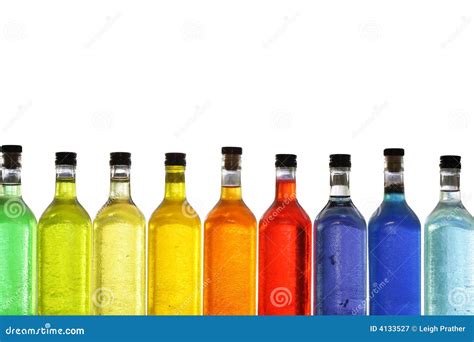 Colorful Bottles Stock Image Image Of Color Liquid Glass 4133527