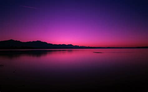 1920x1200 Pink Purple Sunset Near Lake 1200p Wallpaper Hd Nature 4k Wallpapers Images Photos