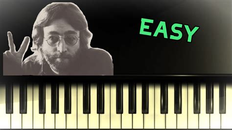 Love John Lennon Piano Tutorial W Sheet Music Youtube