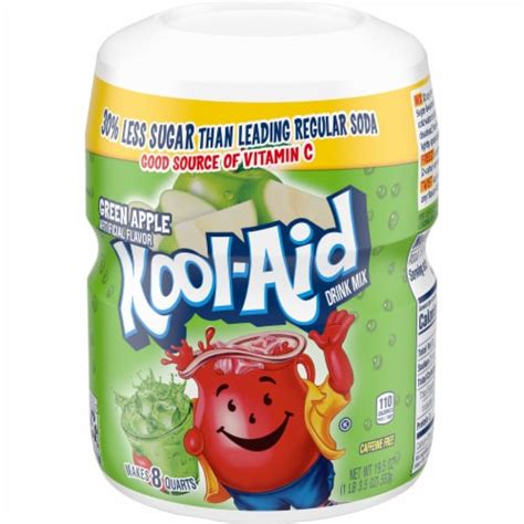 Kool Aid Green Apple Powdered Drink Mix 195 Oz Pay Less Super Markets