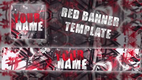 Red Youtube Banner Template Logo Banner Free Download Youtube