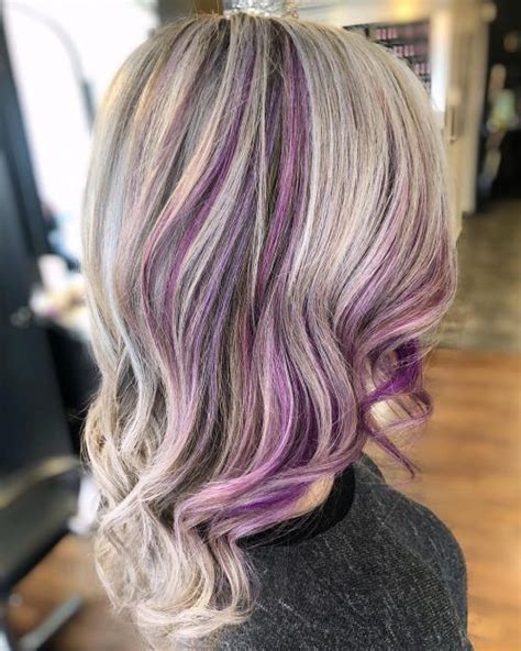 26 Purple Highlights Trending In 2023 To Show Your Colorist Purple Highlights Blonde Hair