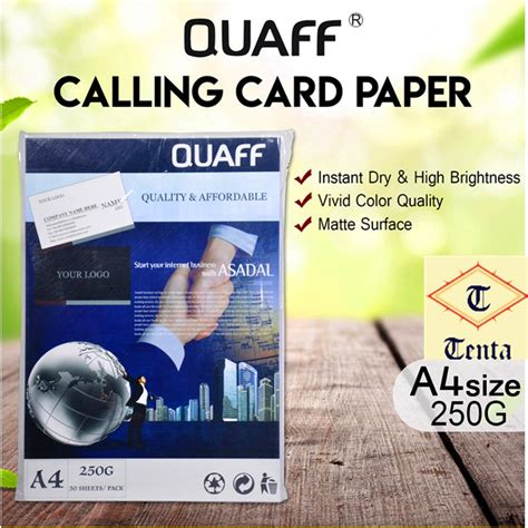 Calling requires bluetooth capability on both your pc and on your android device, so make sure you have it turned on for both. QUAFF Matte Calling Card Photo paper 250 gsm | Shopee ...