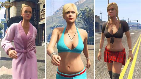 The Many Looks Of Tracey De Santa Gta V Youtube