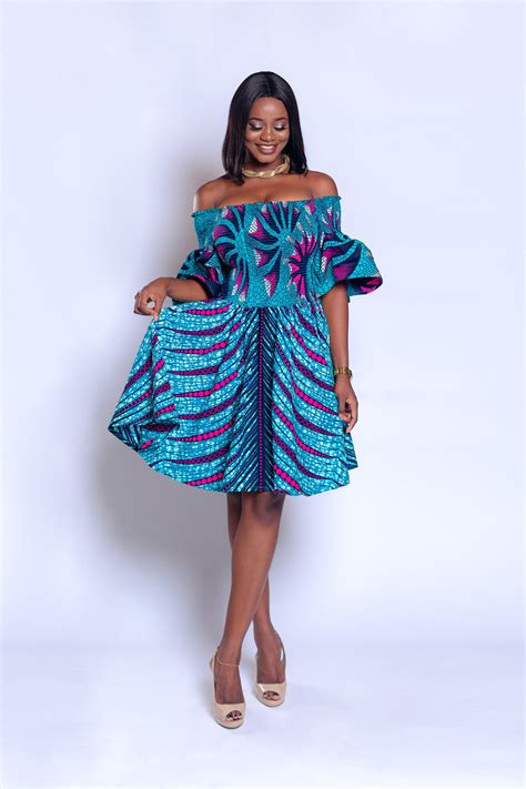 ankara off shoulder elastic dress african print dress african clothing african fashion