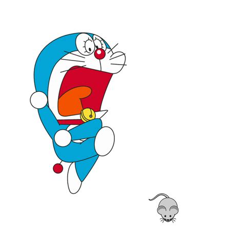 Doraemon Scared Of Mouse By Jerbedford On Deviantart