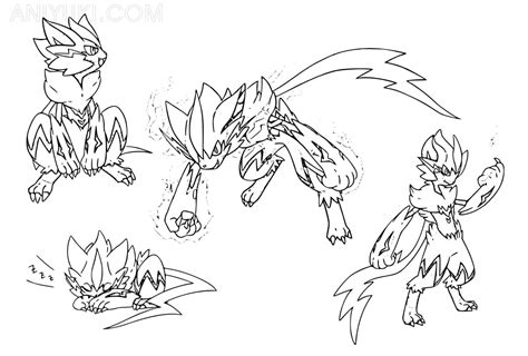 Zeraora Coloring Pages AniYuki Com