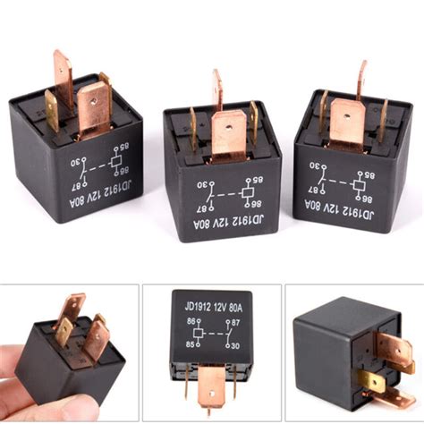 4 Pin Dc 12v 80a Jd1912 Automotive Car Waterproof Heavy Duty Relay For