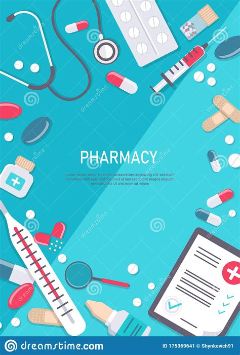 Medicine Vector Illustration Pharmacy Background Pharmacy Desing