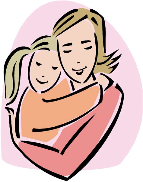 Mother Daughter Hug Clipart Clipart Best