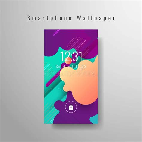 Abstract Elegant Smartphone Wallpaper Design Stock Vector