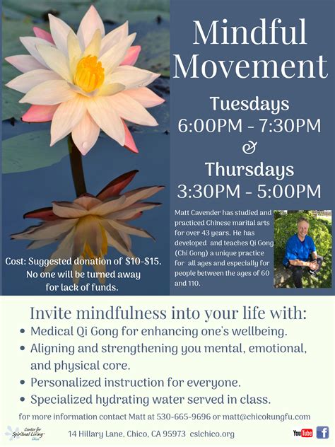 Mindful Movement - Center For Spiritual Living Chico