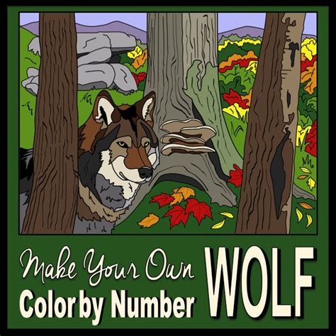 Make Your Own Color By Number Wolf Biomes Series 4 Biomes Wolf