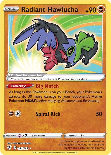 Radiant Hawlucha Astral Radiance Pokémon Cardtrader