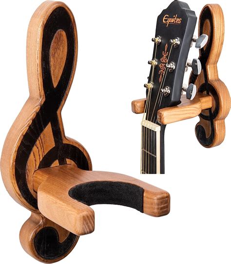 Teslyar Guitar Wall Mount Holder Musical Style Guitar Hanger Wall