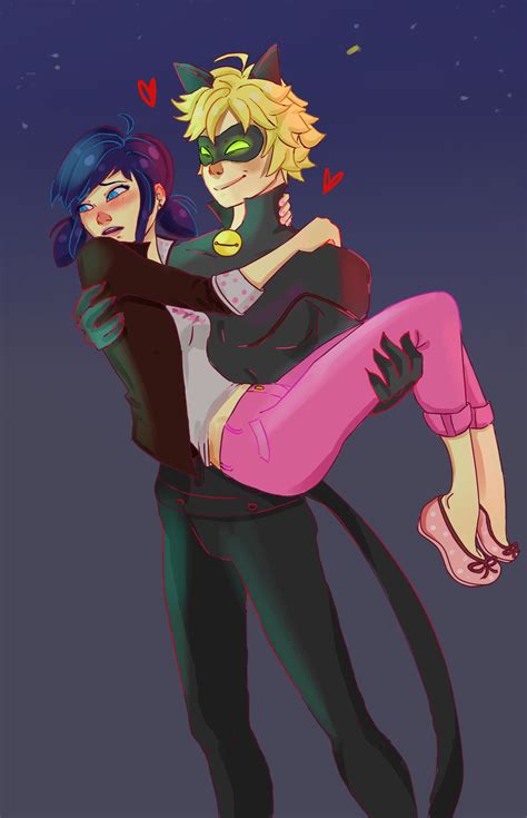 Miraculous Ladybug Funny Marinette And Cat Noir