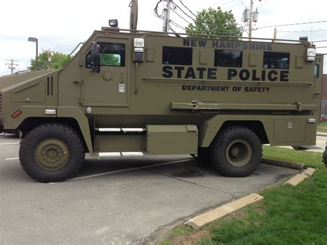 New Hampshire State Police Bearcat Police Truck State Police