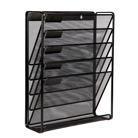 Buy Designa Hanging Wall File 5 Tier Wall File Holder A4 Mesh In Tray