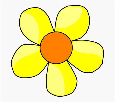Daisy Flower Petals Yellow Cartoon Flower Png Free Transparent