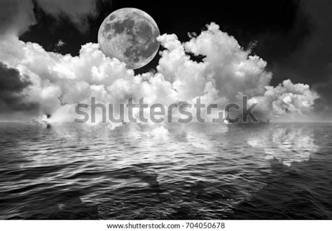 Full Moon Clouds Dark Fantasy Night Stock Photo 704050678 Shutterstock