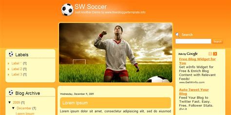 12 Awesome Blogger Templates For Football World Cup Cool Tricks N Tips