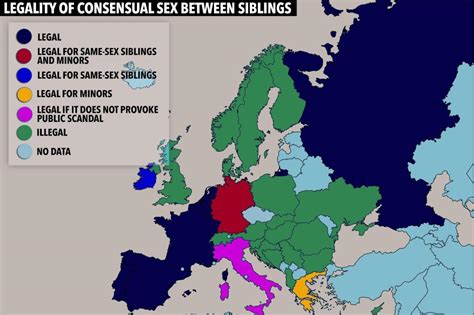 shocking incest map of europe reveals where sex is legal between consenting siblings the