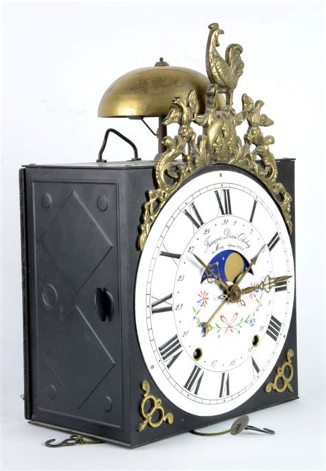 Comtoise clocks (horloges comtoise, morbier), about their makers, history and construction. Horloge murale comtoise avec complications - Francois ...