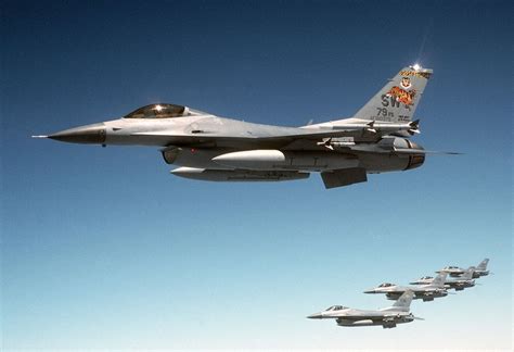 Usaf F 16cj Fighting Falcon Attached To The 79th Fighter Squadron