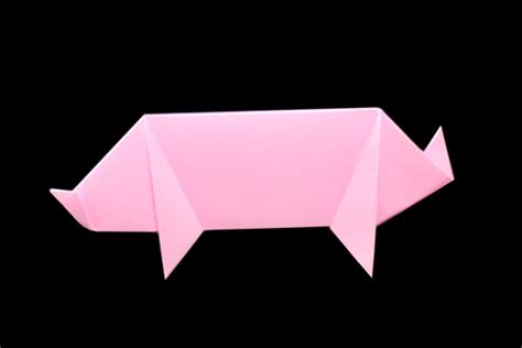 How To Make An Origami Pig Animal Paper Crafts Instructions And
