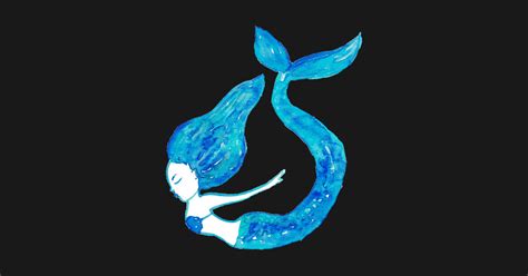 Mermaid Watercolor Painting Ocean Art Mermaid T Shirt Teepublic