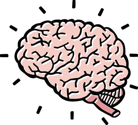 Brain Clip Art Black And White Human Brain Cartoon Of A Black Clipartix