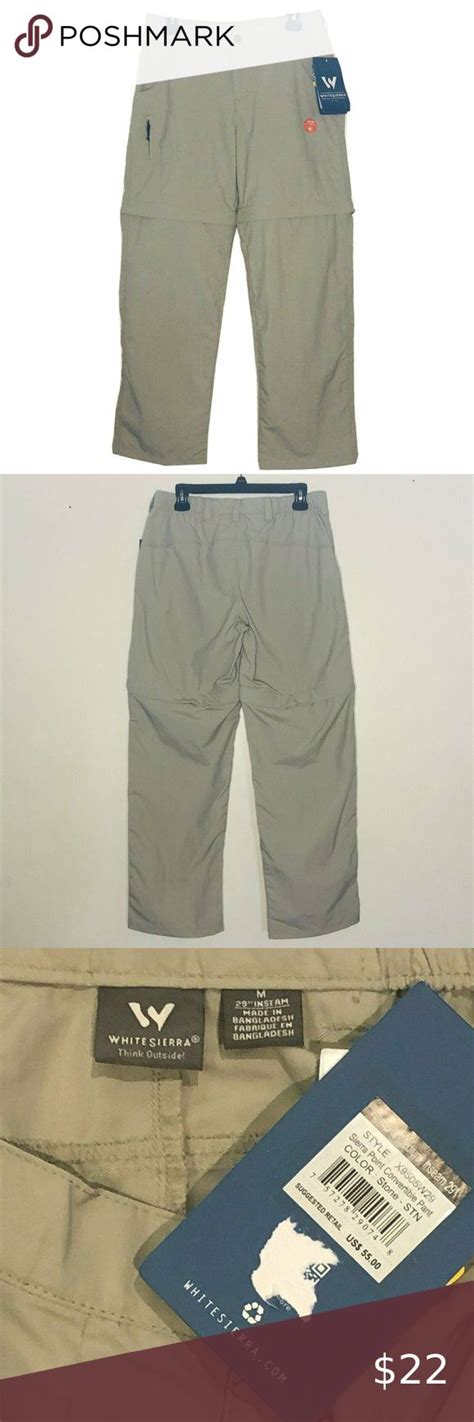 New White Sierra Sierra Point Convertible Pants M Hiking Pants Women Hybrid Pants Pants For