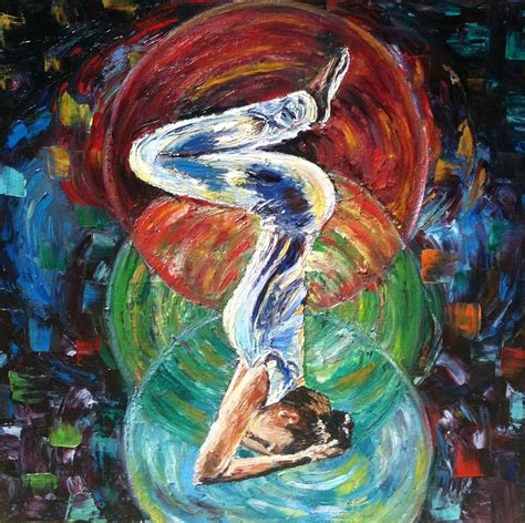 Yoga Asana Painting By Mila Kronik