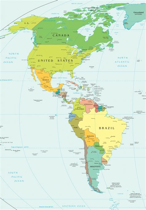 Western Hemisphere Maps Printable Guvecurid Outline Map Of North