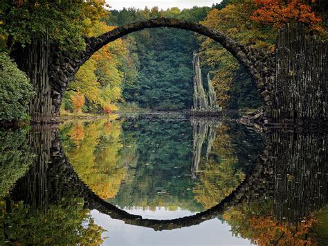 Bridge River Reflection Wallpaper Hd Nature 4k Wallpapers Images