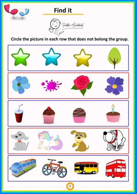 What Doesnt Belong Shapes Letters And Numbers Worksheets