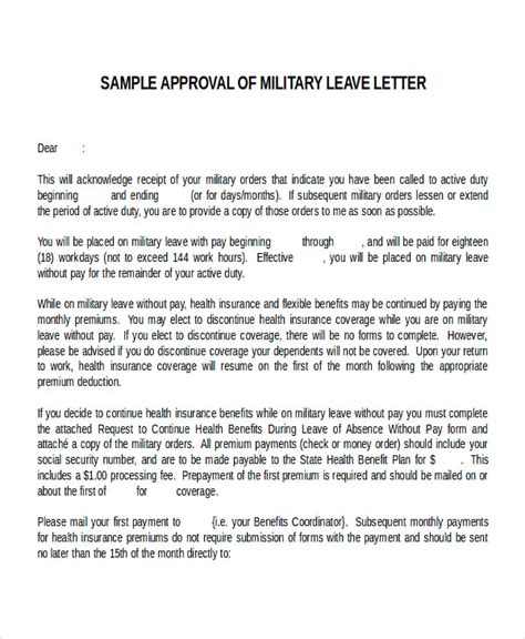 30 Leave Letter Templates Pdf Doc Forms Brooklyn College