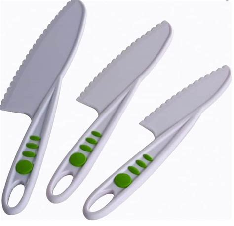 kitchen kid tools knife knives friendly safety gadgets tips fun nylon kit decorating piece pile easy