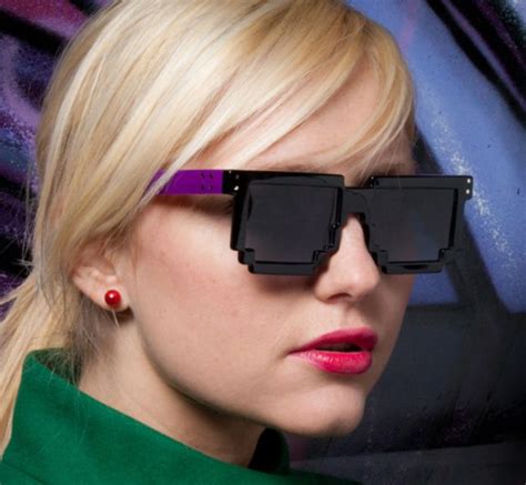 Geeky Pixel Glasses Are Oddly Fashionable