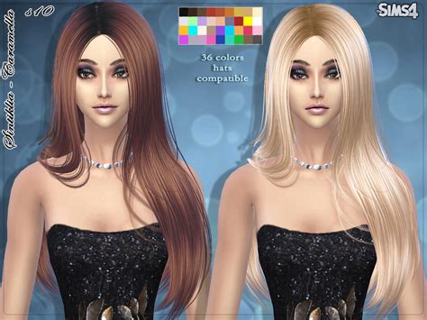 The Sims Resource Sintiklia Hair S10 Caramella