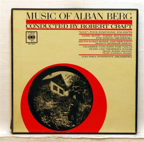 Alban Berg Robert Craft Columbia Symphony Orchestra Music Of Alban