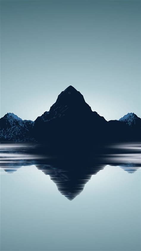 Nature Mountains Reflection In River Iphone 8 Wallpapers Free Download