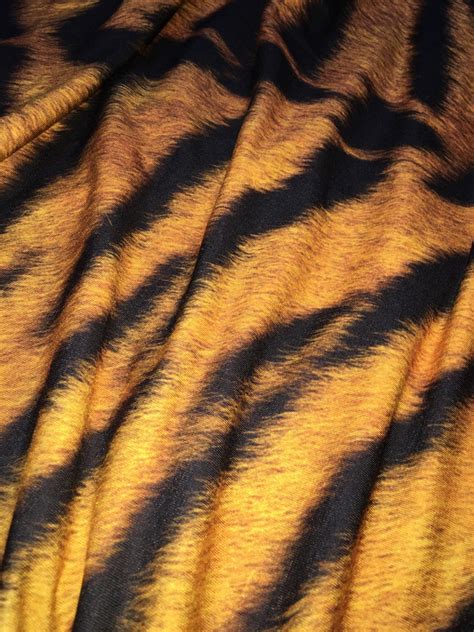 Tiger Print Fabric By The Yard Half Yard And Fat Quarter Etsy Canada
