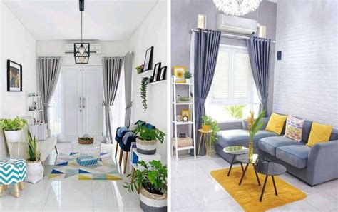 inspirasi desain ruang tamu minimalis  rumah kecil  terlihat