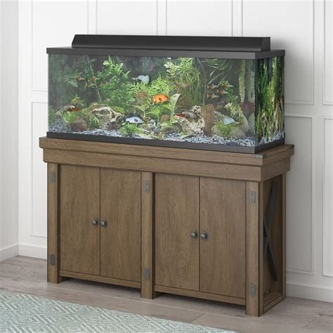 Flipper Wildwood Transitional Engineered Wood 55 Gallon Aquarium Stand