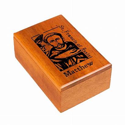 Assisi Francis St Keepsake Personalized Box Usually